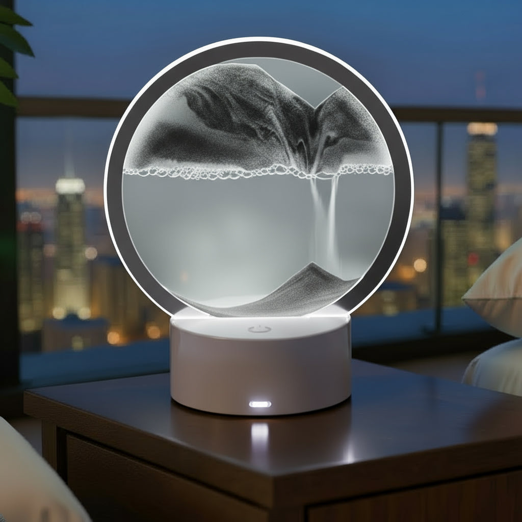 3D Quicksand Hourglass LED Lamp