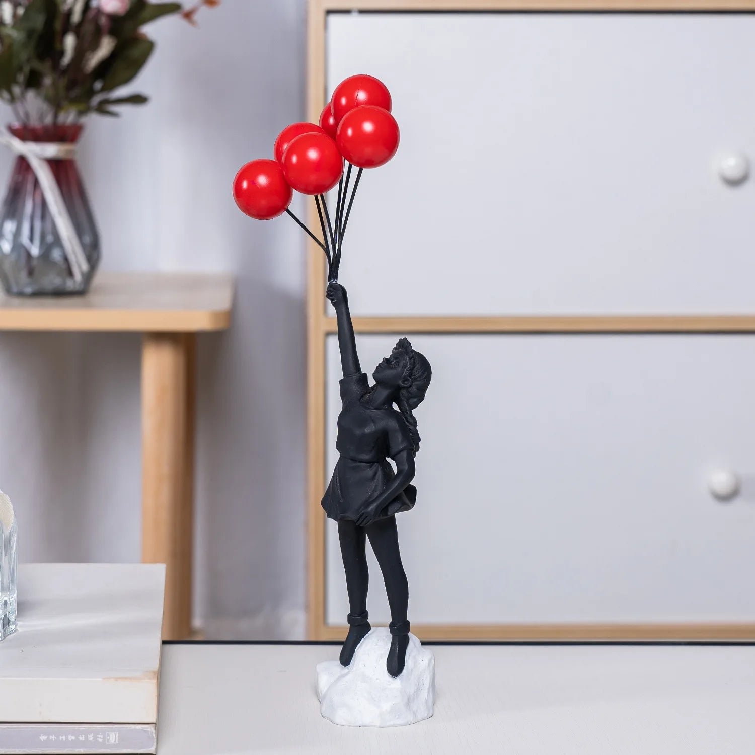 Serenity Balloon Girl Resin Ornament