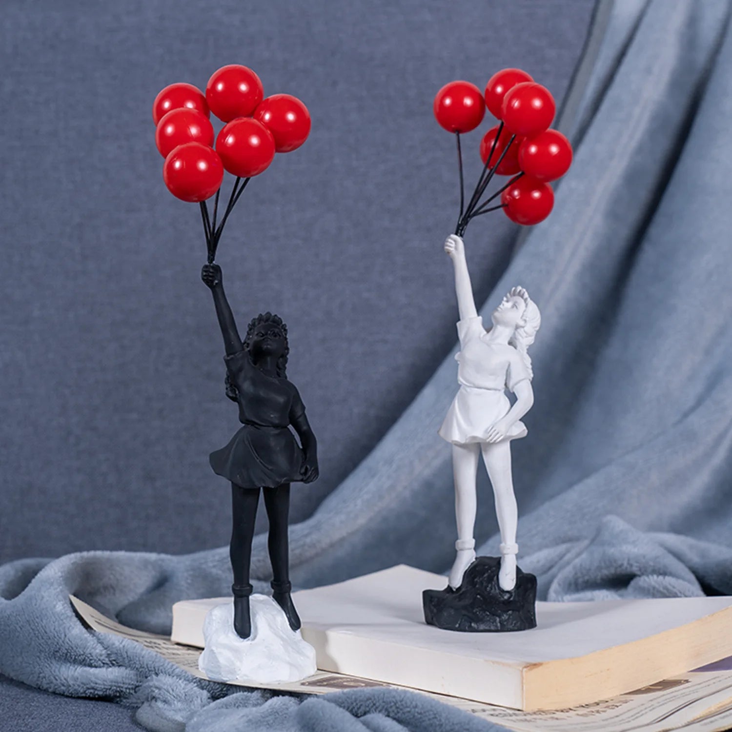 Serenity Balloon Girl Resin Ornament