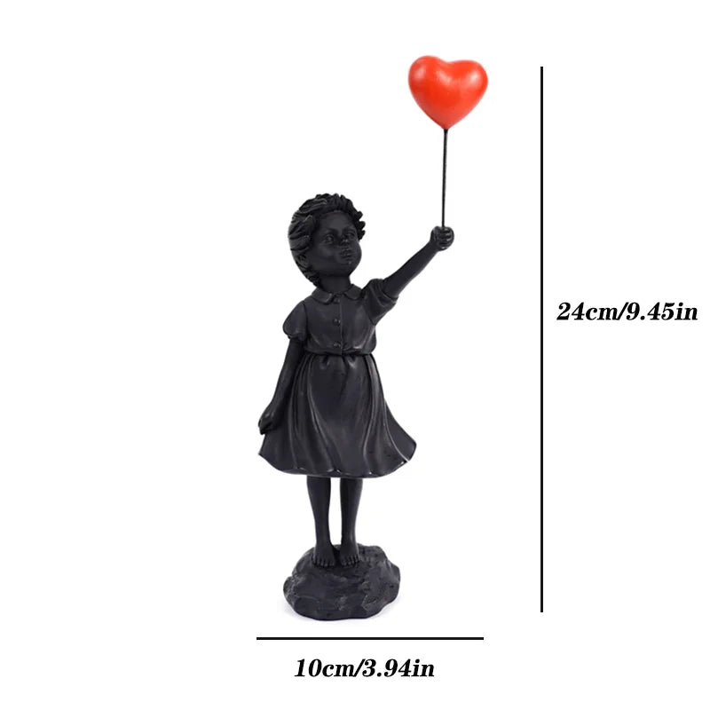 Serenity Balloon Girl Resin Ornament