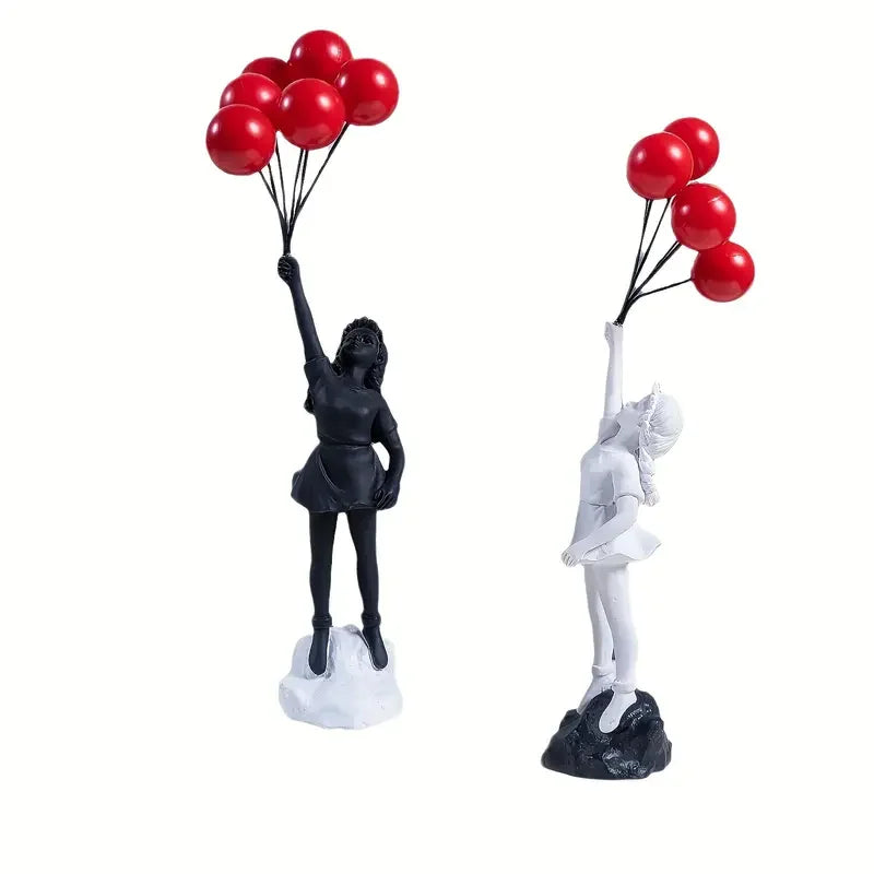 Serenity Balloon Girl Resin Ornament